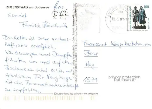 AK / Ansichtskarte Immenstaad_Bodensee Fliegeraufnahme Sonnenuntergang Yachthafen Schwoererhaus Historisches Gebaeude Immenstaad_Bodensee