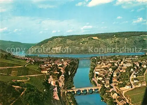 AK / Ansichtskarte Bingen_Rhein Nahemuendung Fliegeraufnahme Bingen Rhein