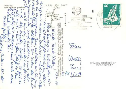 AK / Ansichtskarte Insel_Sylt von Norden gesehen Fliegeraufnahme Insel_Sylt