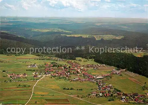 AK / Ansichtskarte Langenbrand_Schoemberg Erholungsort im Schwarzwald Fliegeraufnahme Langenbrand Schoemberg