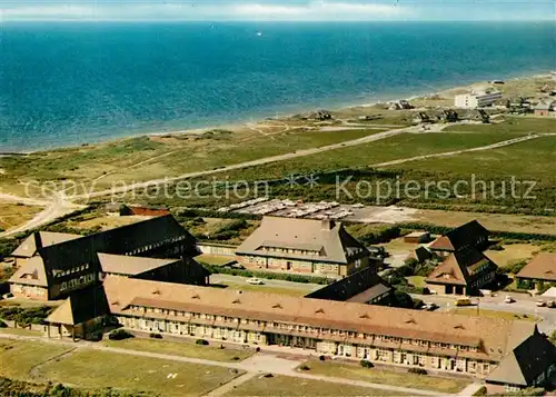AK / Ansichtskarte Westerland_Sylt Nordseeklinik Nordseeheilbad Fliegeraufnahme Westerland_Sylt