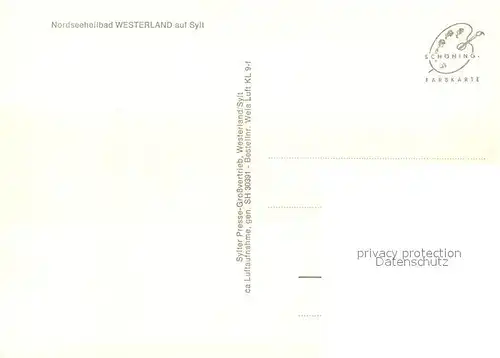 AK / Ansichtskarte Westerland_Sylt Nordseeheilbad Fliegeraufnahme Westerland_Sylt