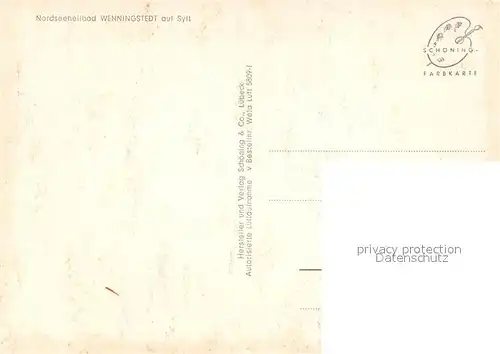 AK / Ansichtskarte Wenningstedt_Sylt Nordseeheilbad Fliegeraufnahme Wenningstedt_Sylt