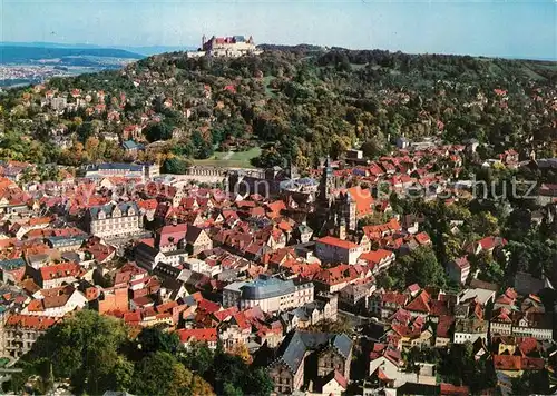 AK / Ansichtskarte Coburg Stadtpanorama mit Veste Fliegeraufnahme Coburg