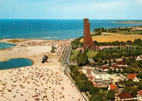 AK / Ansichtskarte Laboe Strand Marine Ehrenmal Ostseebad Fliegeraufnahme Laboe