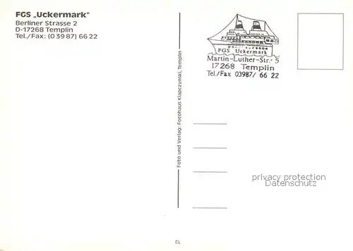 AK / Ansichtskarte Templin FGS Uckermark Schwan Templiner See Templin