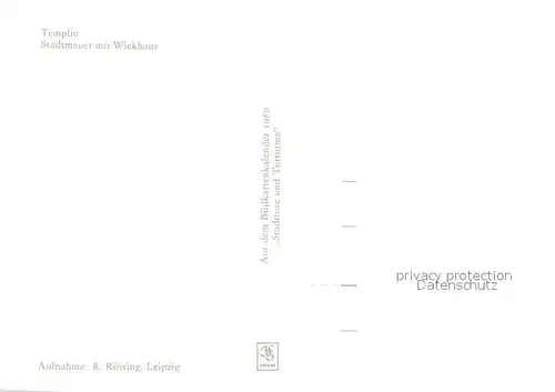 AK / Ansichtskarte Templin Stadtmauer mit Wiekhaus Templin