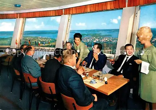 AK / Ansichtskarte Kuopio Puijon Suurtorni ravintola Aussichtsturm Restaurant Kuopio