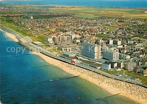 AK / Ansichtskarte Westerland_Sylt Neues Kurzentrum Nordseeheilbad Fliegeraufnahme Westerland_Sylt