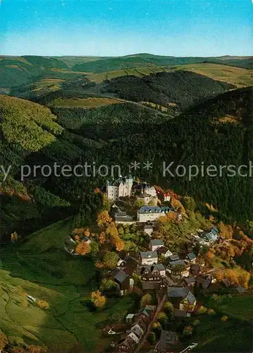 AK / Ansichtskarte Lauenstein_Oberfranken Burg Lauenstein Fliegeraufnahme Lauenstein_Oberfranken