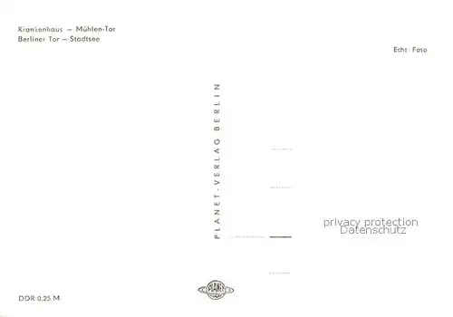 AK / Ansichtskarte Templin Krankenhaus Muehlentor Berliner Tor Stadtsee Templin