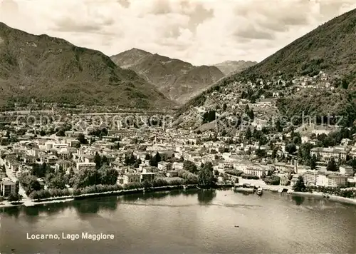 AK / Ansichtskarte Locarno_Lago_Maggiore Alpen Fliegeraufnahme Locarno_Lago_Maggiore