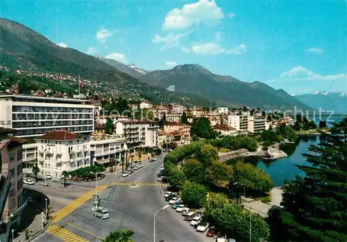 AK / Ansichtskarte Muralto_Lago_Maggiore Il lungolago Uferstrasse Alpen Muralto_Lago_Maggiore