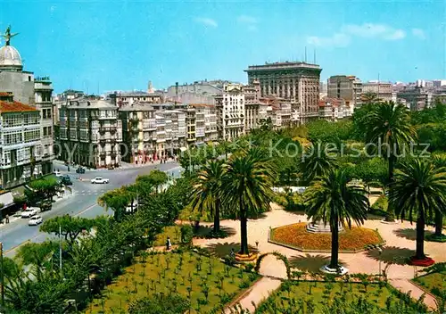 AK / Ansichtskarte La_Coruna Parque y Canton Grande La_Coruna