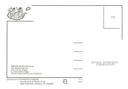 AK / Ansichtskarte Ribeira_Brava Uferstrasse Ribeira Brava