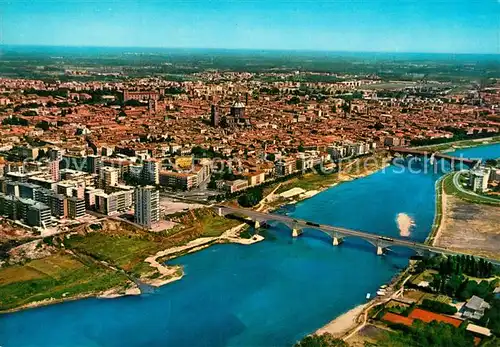 AK / Ansichtskarte Pavia Scorcio panoramica Fiume Ticino dall aereo Pavia