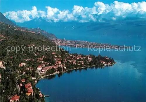 AK / Ansichtskarte Maderno_Lago_di_Garda e Fasano Gardasee Fliegeraufnahme Maderno_Lago_di_Garda