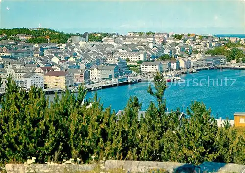 AK / Ansichtskarte Kristiansund Panorama Hafen Kristiansund