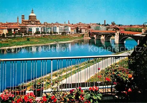 AK / Ansichtskarte Pavia Ponte vecchio Pavia
