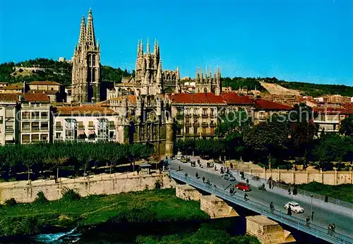 AK / Ansichtskarte Burgos Puente y Arco de Santa Maria Burgos