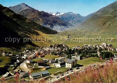 AK / Ansichtskarte Andermatt mit Hospental und Furkapass Andermatt