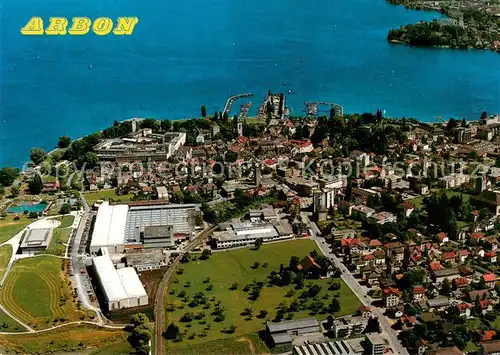 AK / Ansichtskarte Arbon_TG Fliegeraufnahme am Bodensee Arbon_TG