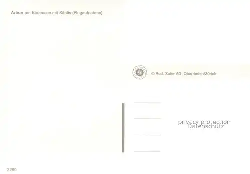 AK / Ansichtskarte Arbon_TG am Bodensee mit Saentis Fliegeraufnahme Arbon_TG