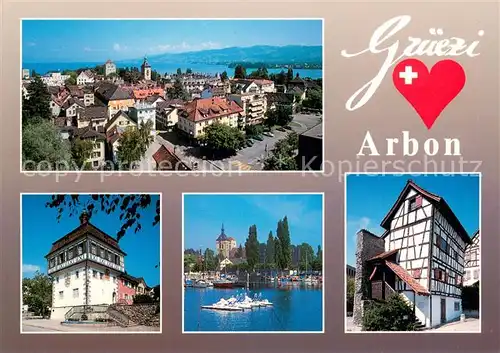 AK / Ansichtskarte Arbon_TG am Bodensee Panorama Fachwerkhaus Arbon_TG