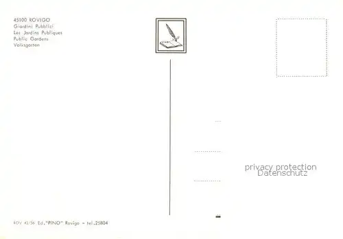 AK / Ansichtskarte Rovigo Giardini Pubblici Rovigo