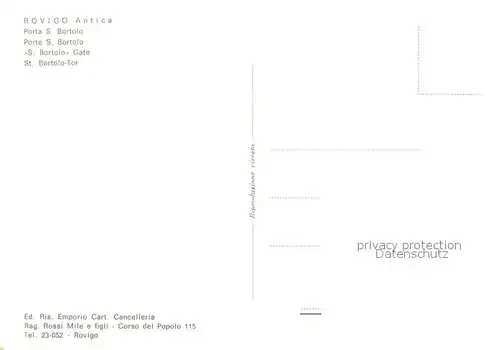 AK / Ansichtskarte Rovigo Porta S Bartolo Rovigo