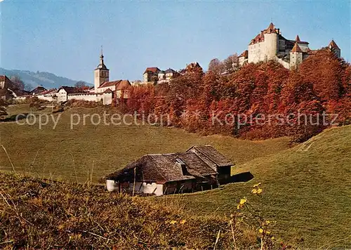 AK / Ansichtskarte Gruyeres_FR Vue de l Est Gruyeres FR