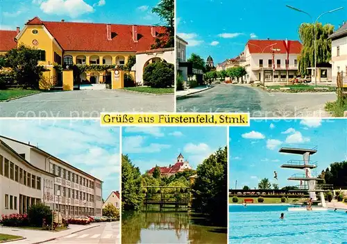 AK / Ansichtskarte Fuerstenfeld Arkadenhof Teilansicht Mittelschule Motiv Bad Fuerstenfeld