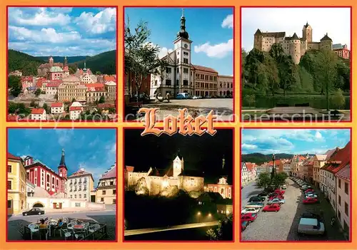 AK / Ansichtskarte Loket Ohri s hradem vybudovanym Expozice prava trpneho zbrani a porcelanu Hradni vezeni Loket