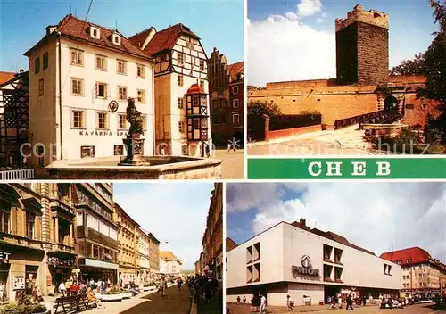 AK / Ansichtskarte Cheb_Eger Spalicek Chebsky hrad zalozeny Pesi zona Obchodni dum Prior 