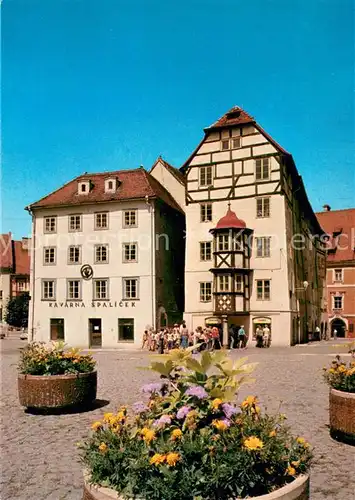 AK / Ansichtskarte Cheb_Eger Spalicek skupina stredovekych kupeckych domu 