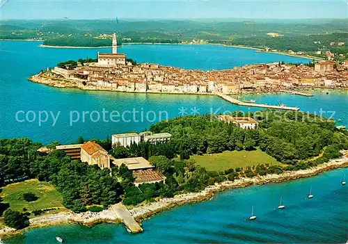 AK / Ansichtskarte Rovinj_Rovigno_Istrien Fliegeraufnahme 