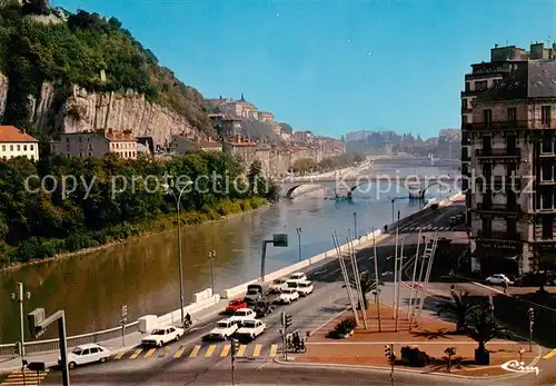 AK / Ansichtskarte Grenoble Les quais de lIsere le Pont Marius Gontard le quai Perriere et le Couvent Sainte Marie Grenoble