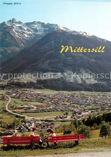 AK / Ansichtskarte Mittersill_Oberpinzgau mit Pihapper und Felbertauernstrasse Mittersill Oberpinzgau