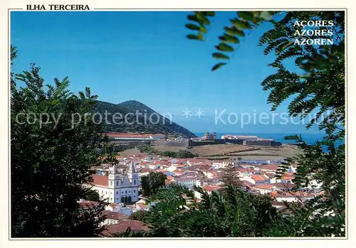 AK / Ansichtskarte Ilha_Terceira_Acores Catedral e Fortaleza de S. Filipe S. Joao Baptista 
