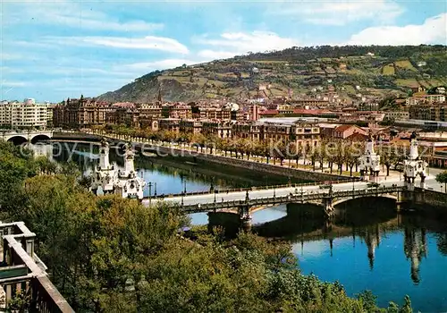 AK / Ansichtskarte San_Sebastian_Guipuzcoa Rio Urumea y Puentes  San_Sebastian_Guipuzcoa