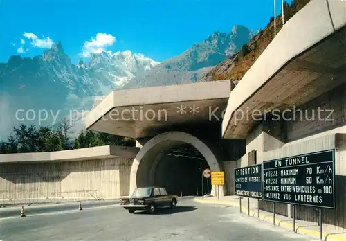 AK / Ansichtskarte Courmayeur Tunnel von Montblanc  Courmayeur