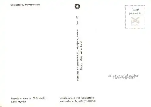 AK / Ansichtskarte Skutustaoir Myvatnssveit Pseudo craters Lake Myvatn aerial view 