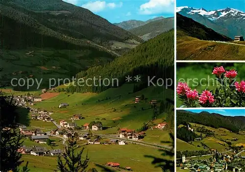 AK / Ansichtskarte Astfeld_Sarntal Blick ins Tal mit Nordheim Alpen Flora Astfeld_Sarntal