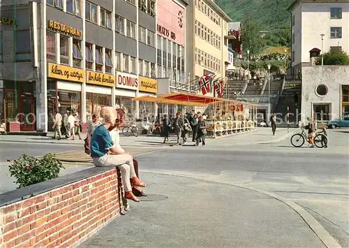 AK / Ansichtskarte Narvik View of the town Cafe Restaurant Narvik