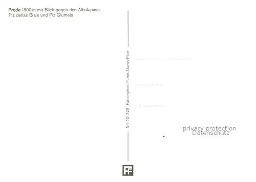 AK / Ansichtskarte Preda Panorama Blick gegen den Albulapass Piz dellas Blais Piz Giumels Preda