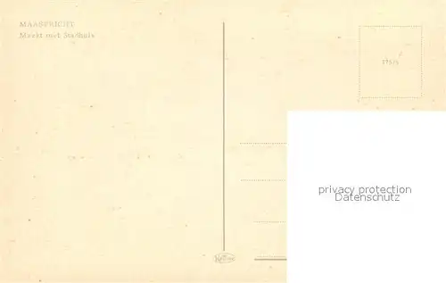 AK / Ansichtskarte Maastricht Markt met Stadhuis Maastricht