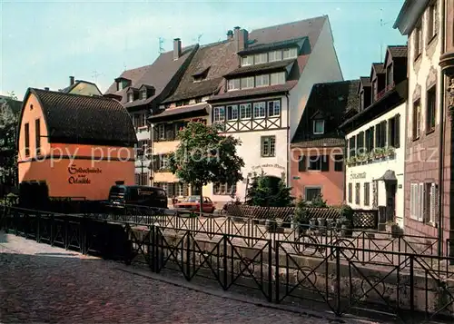 AK / Ansichtskarte Freiburg_Breisgau Insel Altstadt Goldschmiede Gaststaetten Freiburg Breisgau