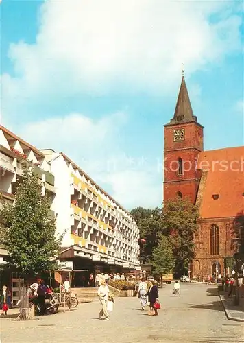 AK / Ansichtskarte Bernau_Berlin Thaelmannstrasse Kirche Bernau Berlin