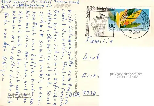 AK / Ansichtskarte Immenstaad_Bodensee Thorbecke Luftbild Immenstaad_Bodensee