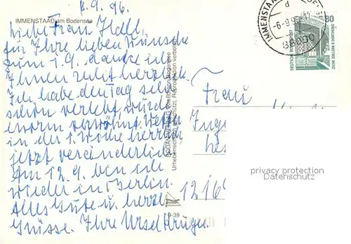 AK / Ansichtskarte Immenstaad_Bodensee Schloss Fliegeraufnahme Hotel Restaurant Kirche Immenstaad_Bodensee